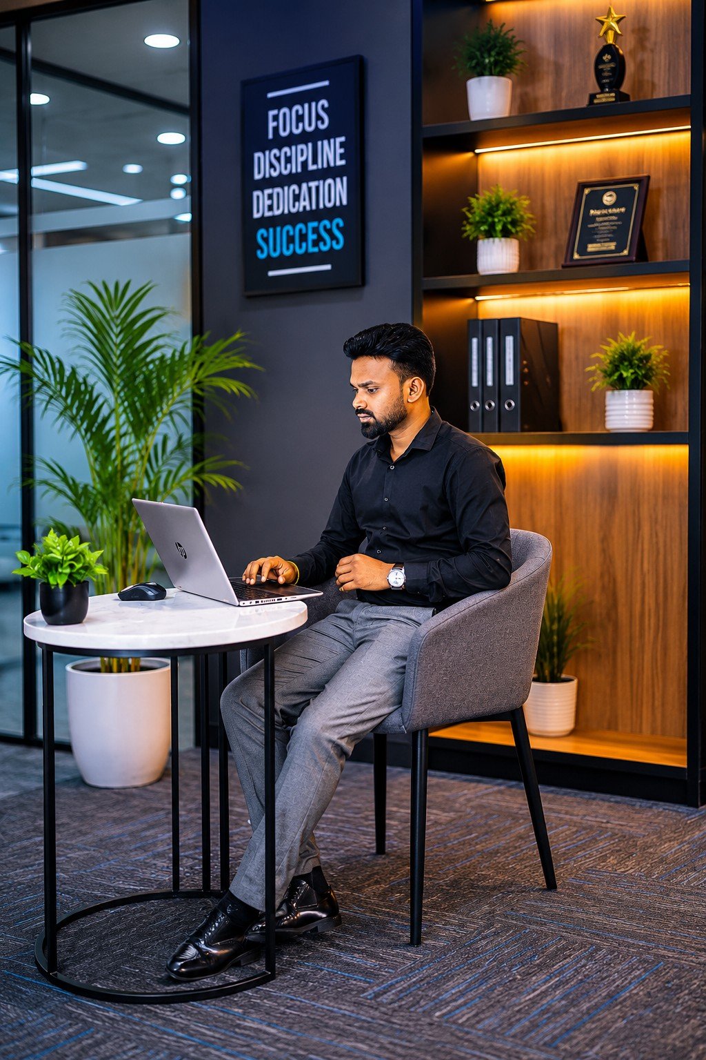 Lambodar Patra working on a high-converting business landing page